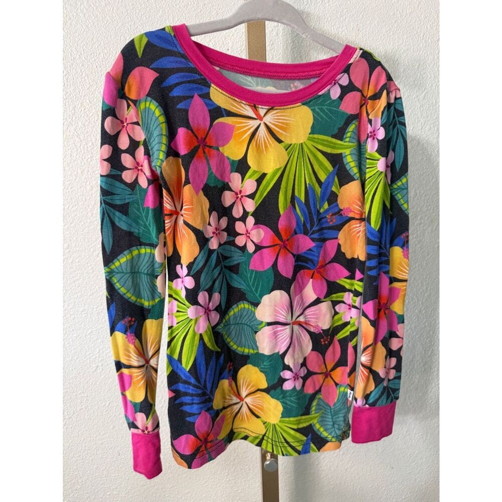 Little Sleepies- jungle bloom floral bamboo Pajama Top -Size 5/6